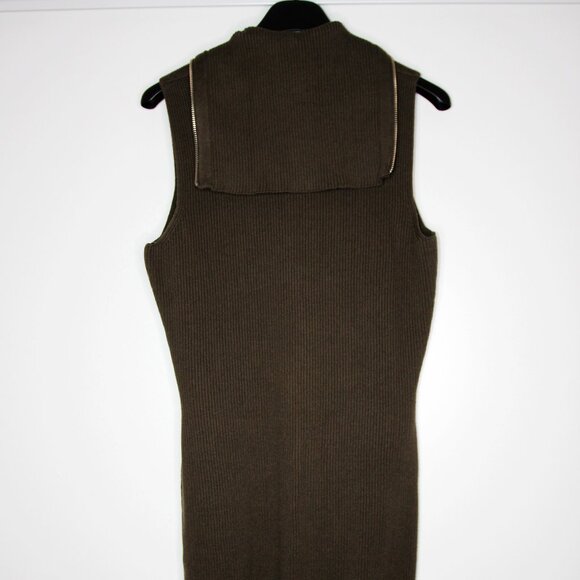 BNWT AW21 MAISON MARGIELA MM6 KNIT UP ZIP UP DRESS M - Picture 3 of 12